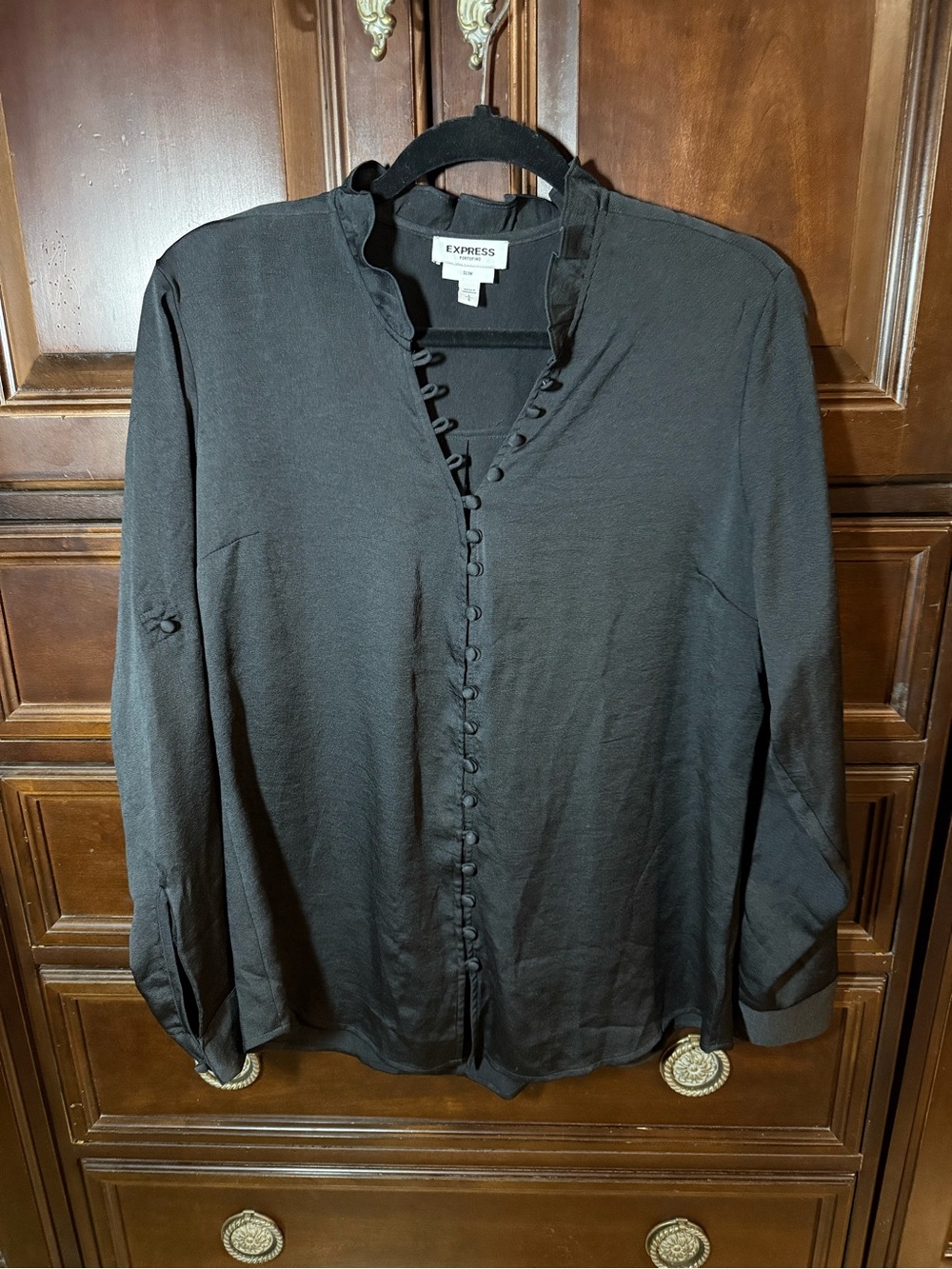 Express portofino black large shirt